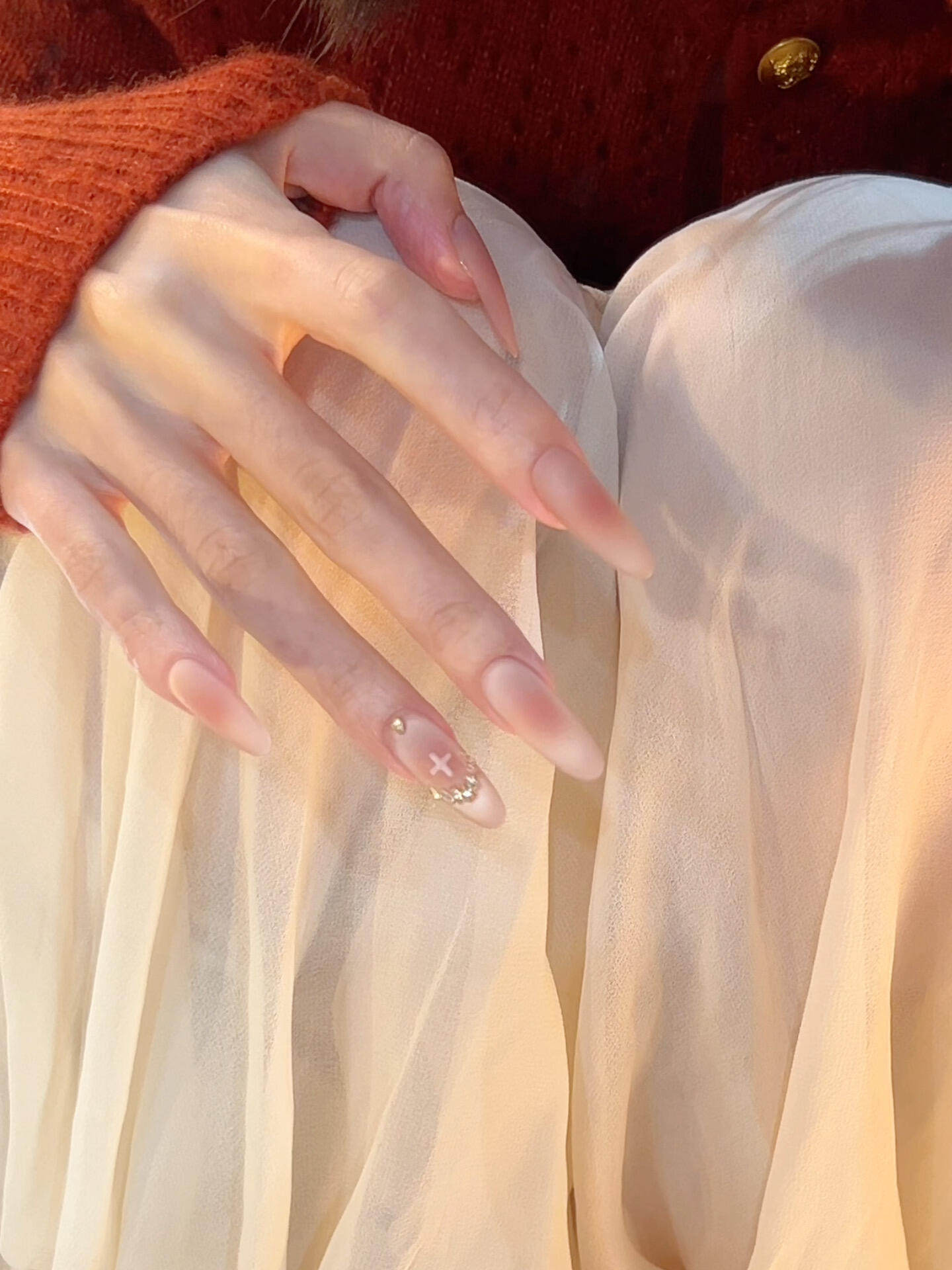 哑光气质手工穿戴甲腮红十字架中长款美甲磨砂猫眼显白高级感淑女,彩妆/香水/美妆工具,穿戴甲/甲片,淘宝优惠券,粉丝福利购,淘宝优惠卷