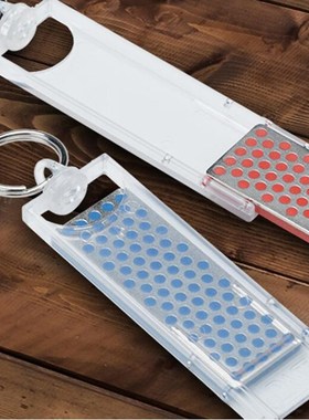 美国DMT磨刀石F70C   钥匙扣 迷你型 蓝色325目 金刚石磨刀石