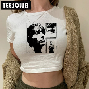 跨境热卖 T恤上衣 Top Tshirt Crop 印花辣妹装 Harry 露脐装 Louis