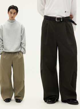 SOMENUM森林 25AW「弯刀神裤」弧型廓形剪裁男女百搭实穿奇诺长裤