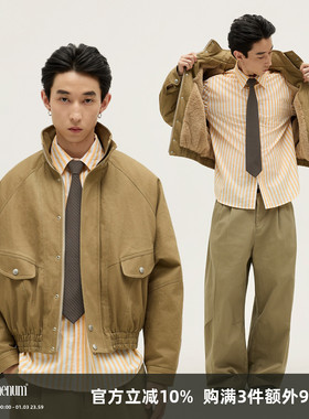 SOMENUM森林 25AW「保暖御寒」百搭男女重磅水洗仿兔毛厚立领夹克