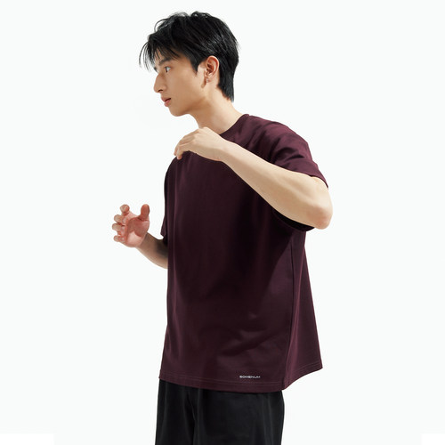 SOMENUM森林 26SS「简约不基础」密拷线 莱赛尔亲肤男百搭短袖T恤