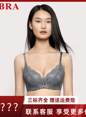 安莉芳旗下E-BRA蕾丝无钢圈女士文胸小胸聚拢立体厚杯内衣KB00261