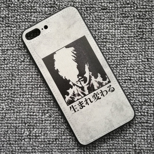 适用于iphoneXR 13promax 8plus FIREPUNCH炎拳阿格尼 布纹手机壳