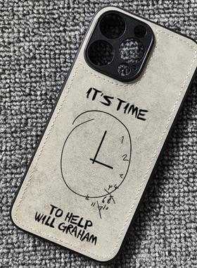Hannibal Lector Clock时钟手机壳适用17苹果16xsmax汉尼拔iqooneo11红米k90华为mate60pro小米15布纹nova14