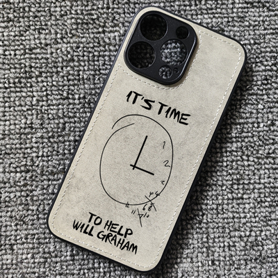 Hannibal Lector Clock时钟手机壳适用17苹果16xsmax汉尼拔iqooneo11红米k90华为mate60pro小米15布纹nova14
