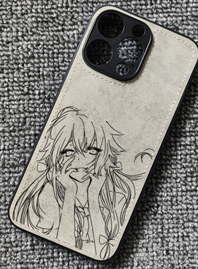 未来日记我妻由乃动漫布纹手机壳适用iphone16苹果15华为P70荣耀90小米14红米K80一加ace3prooppofindx8vivo