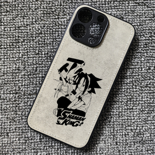 通灵王麻仓叶动漫周边布纹手机壳适用iphone16苹果15华为NOVA14P70荣耀400小米14红米K80一加ace5iqooneo10