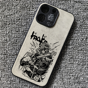 异兽魔都周边开曼布纹手机壳适用iphone16promax苹果17华为mate60荣耀win小米17红米K80一加13iqoo15vivox200