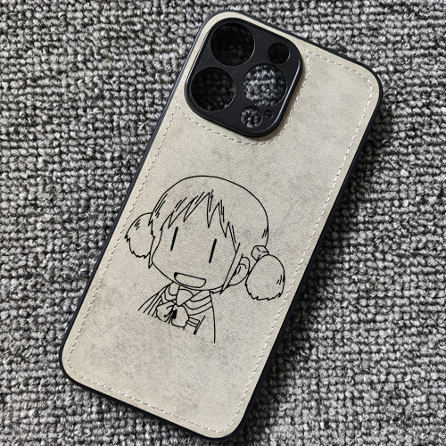 日常动漫周边长野原美绪布纹手机壳适用iphone16苹果15华为mate60小米14红米K80一加13Tiqoo12vivoX200荣耀90