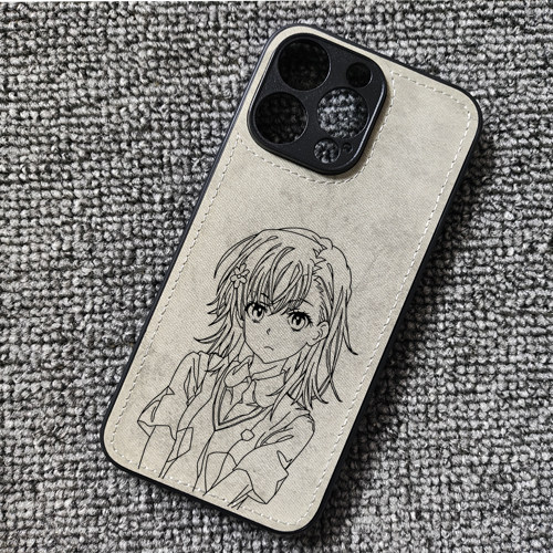 炮姐御坂美琴动漫周边布纹手机壳适用iphone17苹果16华为NOVA14荣耀magic6小米14红米K80至尊iqooneo10一加13