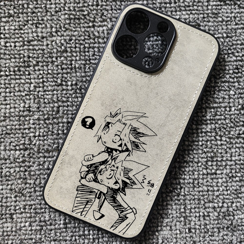 游戏王 武藤游戏天空龙周边布纹手机壳适用iphone18promax苹果17pro华为mate60pro小米17红米K80至尊iqoo15