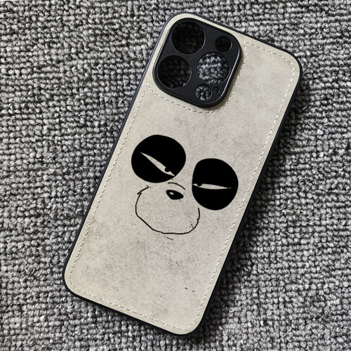 乱马二分之一熊猫表情周边布纹手机壳适用iphone16pro苹果15华为P60小米14红米K70Eiqooneo8一加ACE3IQOO12