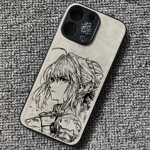 saber阿尔托莉雅fate动漫周边布纹手机壳适用iphone16苹果15小米14红米k70华为NOVA14mate60荣耀mgiac6一加13