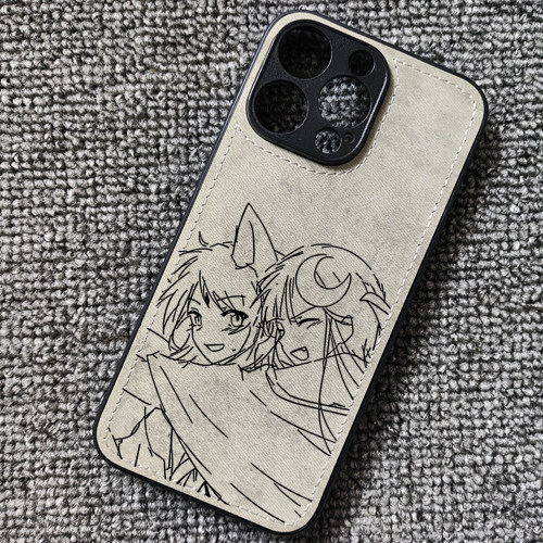 线条超时空辉夜姬周边布纹手机壳适用iphone17pro苹果16华为mate70小米15一加ace5红米k80iqooneo10荣耀WINRT
