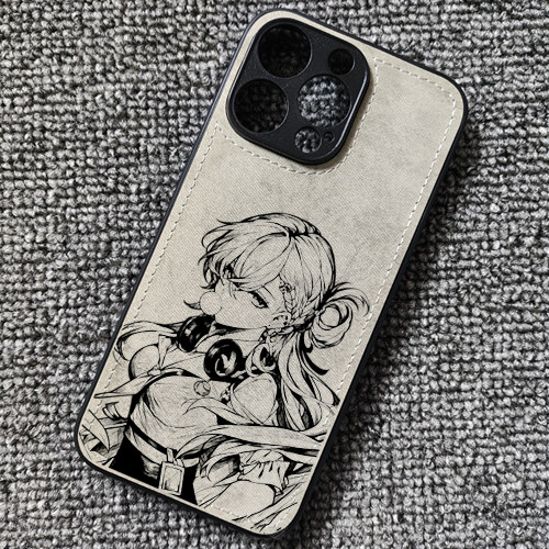 鸣潮 琳奈动漫周边布纹手机壳适用iphone18promax苹果17华为mate80荣耀WIN小米17红米K80一加15iqoo13VIVOS60
