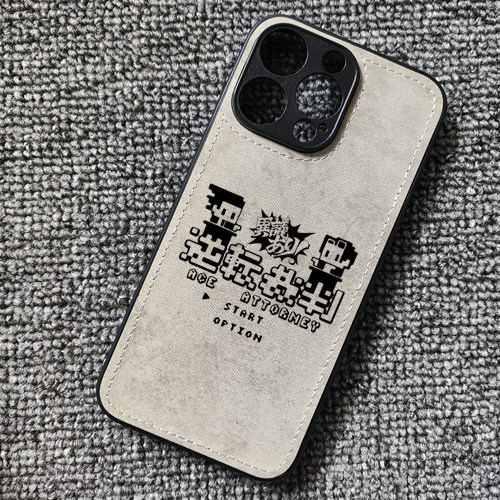 转裁判成步堂龙一游戏周边布纹手机壳适用iphone16苹果15华为mate60p小米14红米K70iqooneo9一加ace3vivoS20