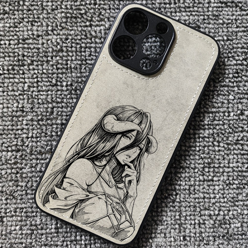 OVERLORD雅儿贝德周边布纹手机壳适用iphone16pro苹果17华为mate80荣耀WIN600小米17红米K90一加13oppofindx9