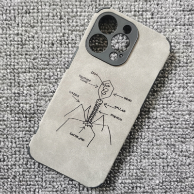 极客理大学科理工生物病毒噬菌体学霸周边手机壳适用苹果iphone16pro小米13红米K40华为P60VIVOX80荣耀90三星