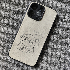 天使纷扰白雪乃爱游戏周边布纹手机壳适用iphone16苹果17华为p70荣耀win小米17红米K90一加15ace6至尊iqoo13
