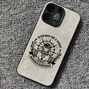 绝地潜兵2老司机2代游戏周边布纹手机壳适用iphone17苹果16pro华为mate70小米17红米K90一加13iqoo15荣耀400