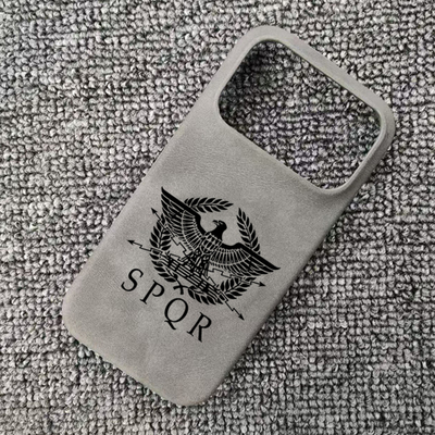罗马帝国鹰权杖旗帜标志SPQR肤感羊巴皮磁吸手机壳适用于iphone17苹果华为P70小米红米三星S25一加15荣耀500