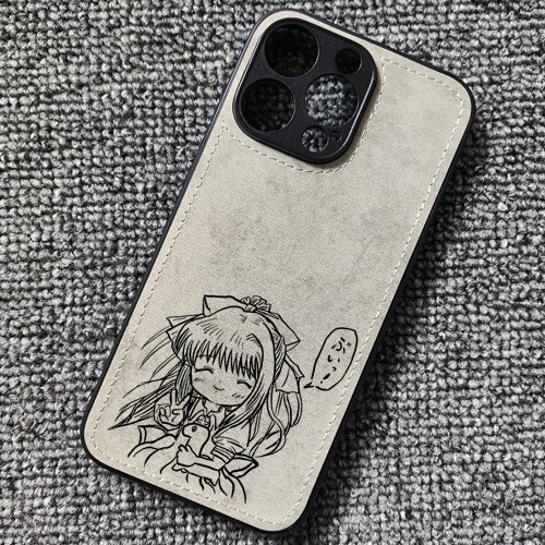 AIR神尾观铃动漫周边布纹手机壳适用iphone16pro苹果15小米14红米k80华为NOVA14荣耀magic6一加13iqoo12