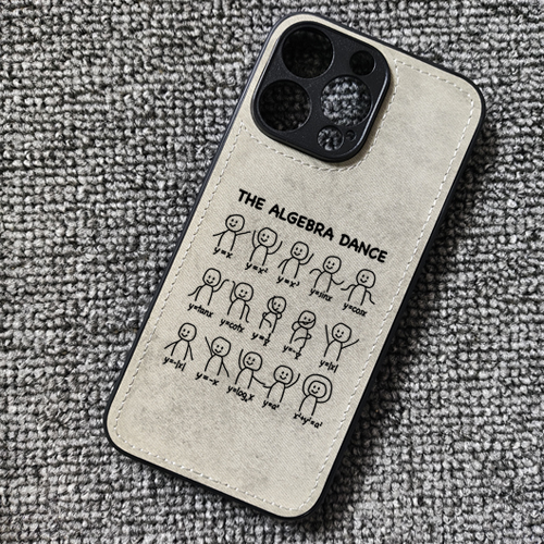 数学公式代数方程舞蹈创意趣味布纹手机壳适用iphone16P苹果15华为P60小米14红米K70E至尊iqoo13一加ACE3OPPO