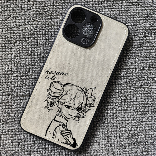 歌声合成UTAU重音Teto周边布纹手机壳适用iphone16苹果15华为mate70pro荣耀300magci6小米14红米K80iqooneo10