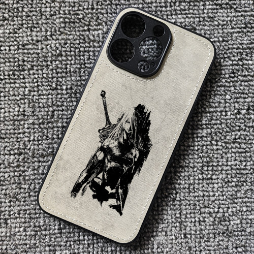 尼尔机械纪元尤尔哈A型二号周边布纹手机壳适用iphone17苹果16华为NOVA9荣耀400小米15一加13T红米k80vivox90