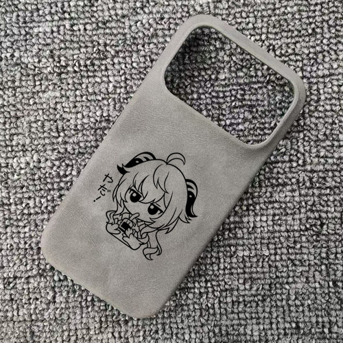 原神周边甘雨Q版表情包动漫周边肤感羊巴皮磁吸手机壳适用于iphone17苹果华为小米17红米TURBO5一加荣耀WINRT