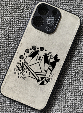 猫鲨鱼娘Sameko Saba虚拟主播周边布纹手机壳适用iphone16苹果15华为P70荣耀90小米14红米K80一加ace5iqoo12