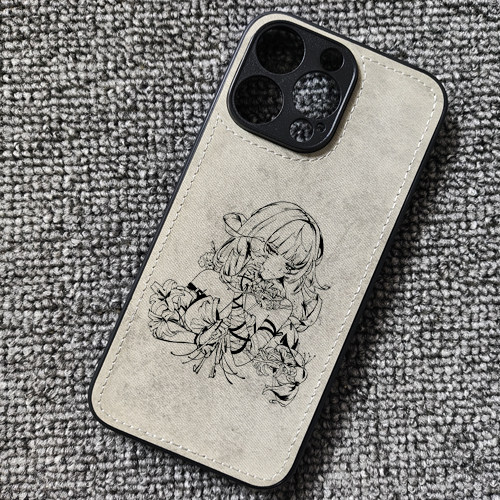 鸣潮弗洛洛动漫周边布纹手机壳适用iphone16promax苹果17华为mate60pro荣耀600小米15一加12红米k80iqooneo11