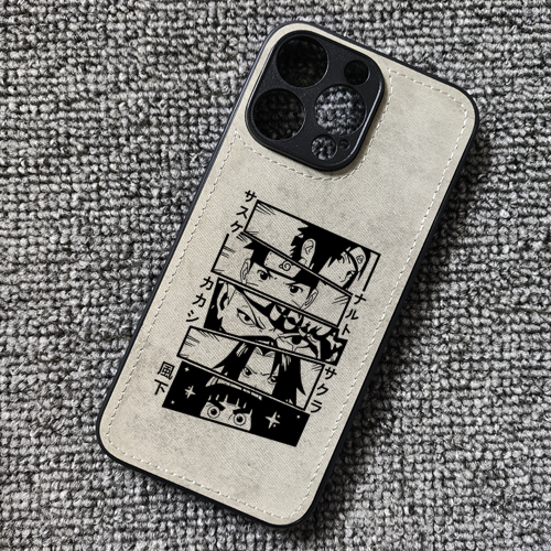 火影忍者鸣人佐助动漫布纹手机壳适用iphone16promax苹果15华为mate60pro荣耀300小米15红米K80一加ace3OPPPO