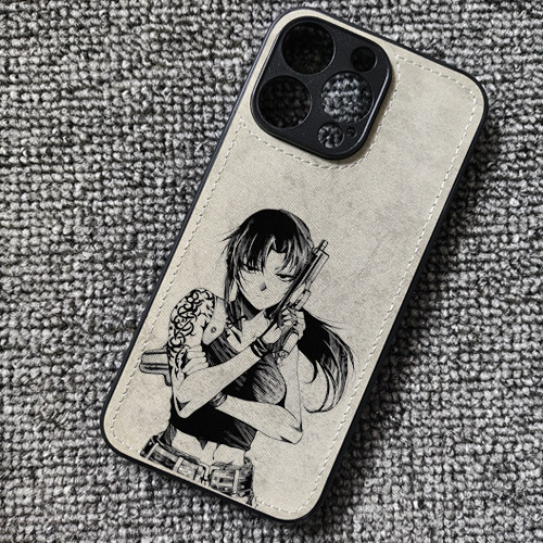 黑礁莱薇动漫周边布纹手机壳适用iphone18pro苹果17华为mate80小米17红米K90至尊一加13iqoo15UVIVOS60oppo