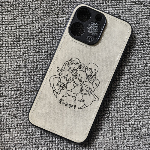 轻音少女动漫周边布纹手机壳适用iphone16pro苹果华为P70小米15红米K80iqoo13一加12IQOONEO10荣耀300PROOPPO