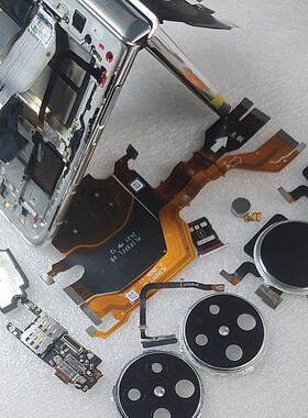 原装拆机华为p50 pocket2 手机配件外壳小屏幕总成排线尾插指纹键