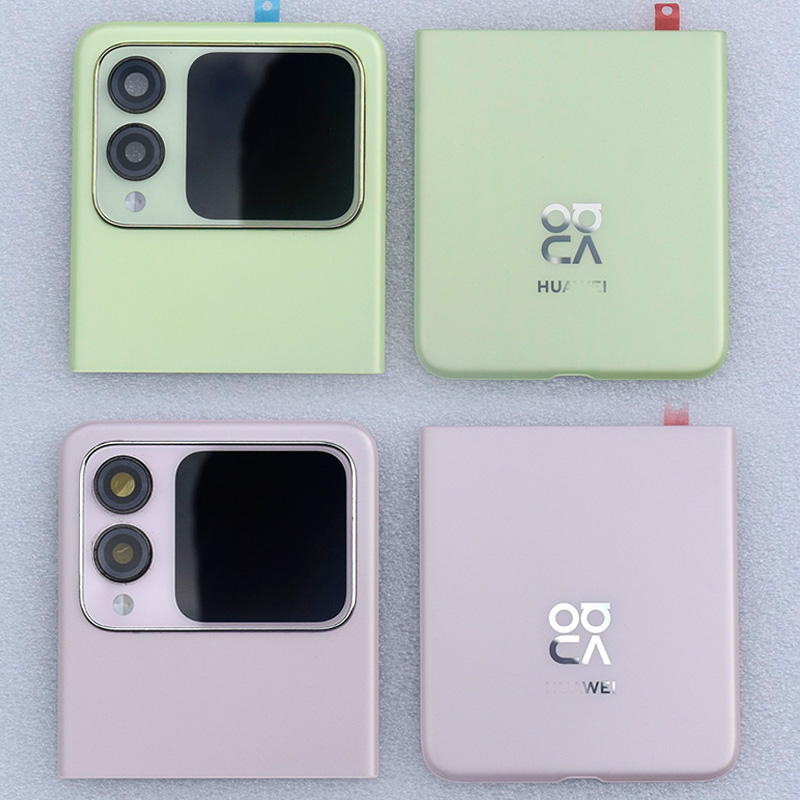 适用于IACCY华为nova flip原拆机后盖一套上盖下盖flip屏幕总成小屏寄修代换安装无缝外壳后玻璃后nova电池盖
