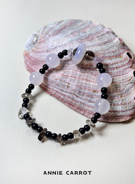 天然白水晶平衡能量手链女