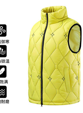 彬纳利2026新款秋冬高品质绗棉马甲男款休闲时尚加厚无袖外套M-