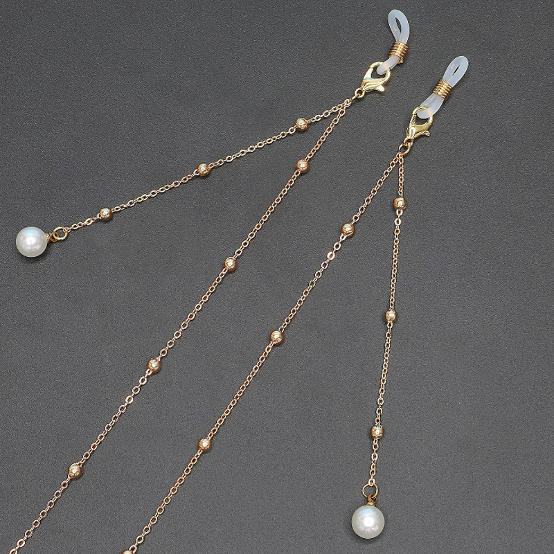 复古网红潮人时尚防滑链子眼镜