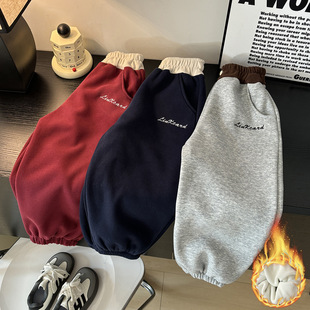 子加厚休闲裤 宝宝保暖裤 冬季 男加绒保暖棉卫裤 女童 童装 2024儿童裤