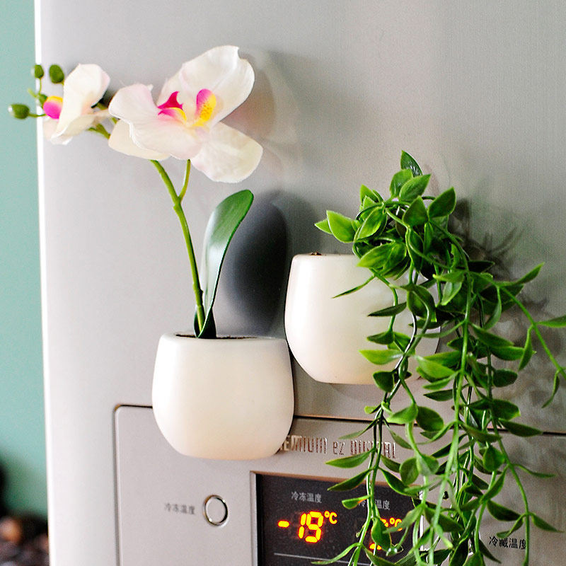 Succulent Artificial Flower Potted plant magnet Refrigerator sticker Magnetic stickers originality Magnetic patch Botany metope Home Furnishing fresh Decorative flowersin the Home accessories , Stickers , Refrigerator magnetic stickers  category - from Buy2taobao.com to provide professional Taobao agent buy service