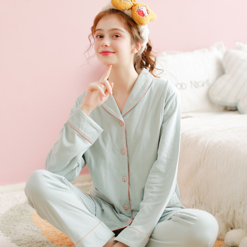 yourban月子服春秋季夏纯棉孕妇睡衣3月份女哺乳怀孕期宽松家居服