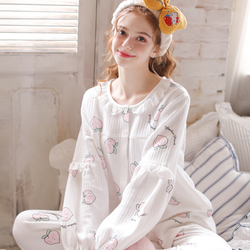 yourban春秋双层夹棉月子服