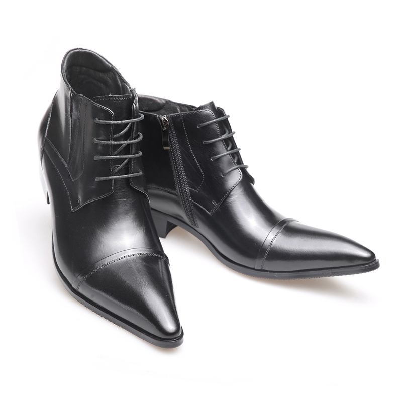 逸尘雅致日本三节头高正装短靴