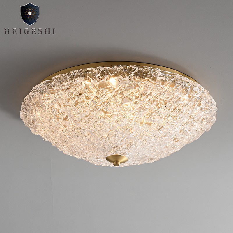 轻奢全铜卧室灯吸顶灯led现代简约书房灯北欧创意极简个性餐厅灯