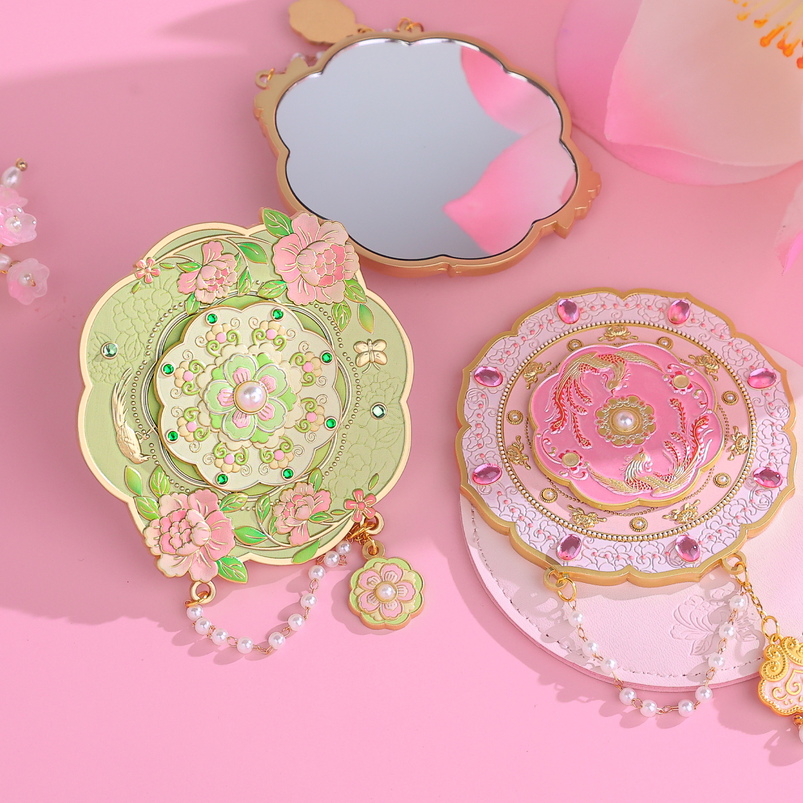 山城文创丨北京故宫文创古风金属随身镜化妆镜女生生日礼物送伴娘