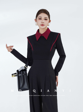 MD千亿【云感甜豆】2025冬季款设计感撞色设计感显瘦上衣