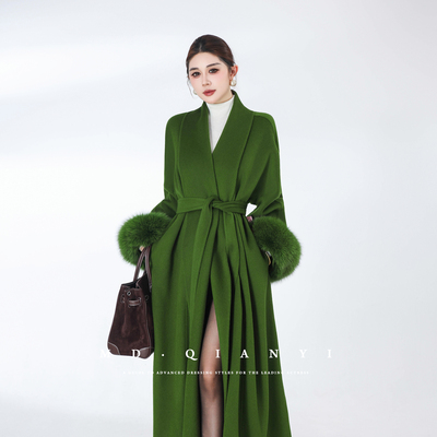 MD千亿【未闻花名】2025冬款显瘦百搭通勤设计感羊毛大衣外套